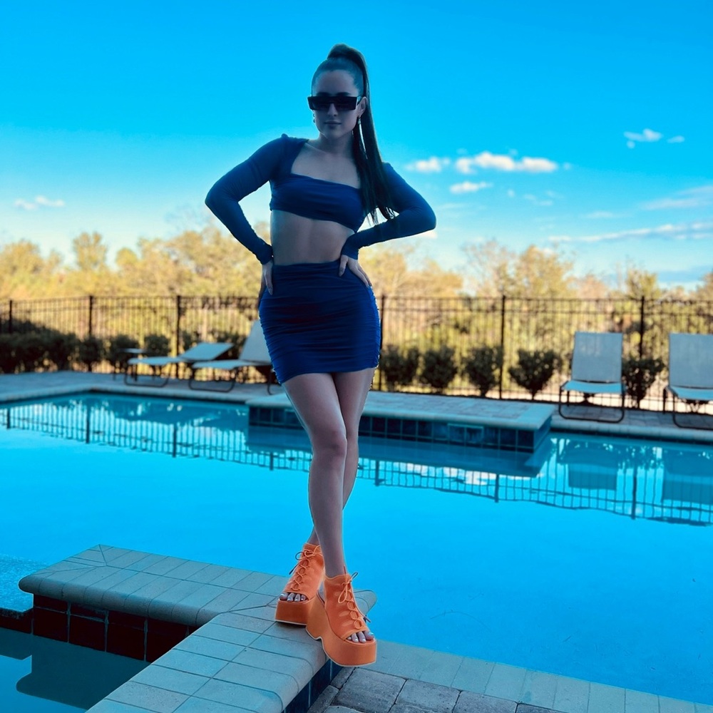 Orange Platform Shoes